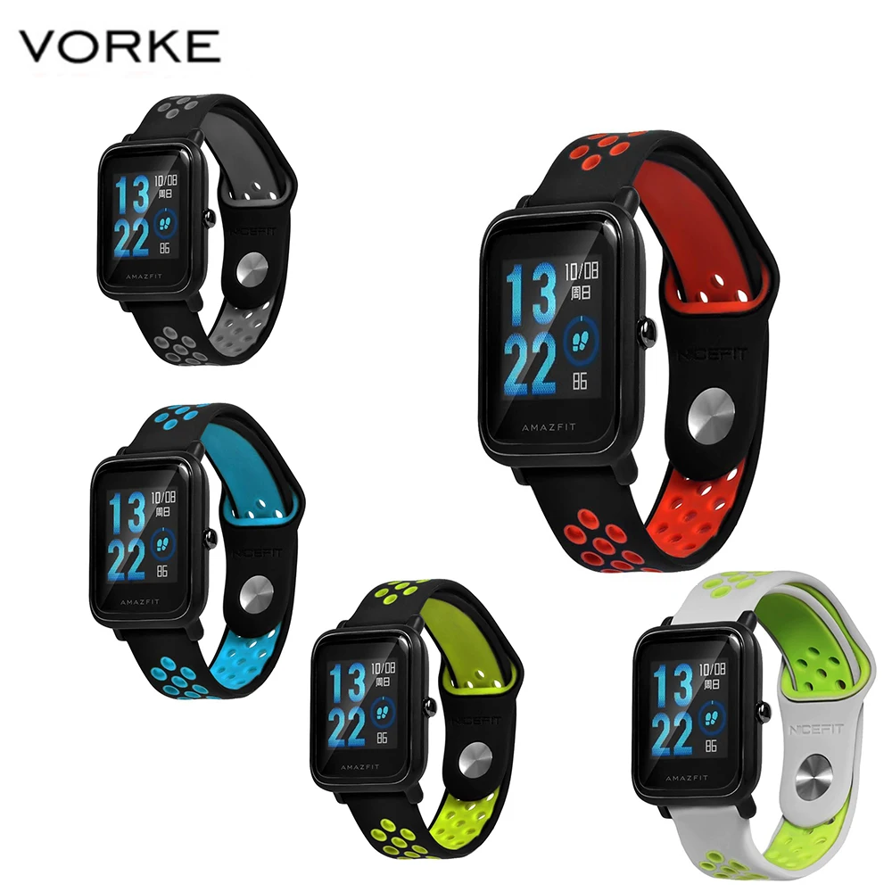 Vorke Replacement Strap Silicon Watch Bracelet Band For Xiaomi HUAMI AMAZFIT Bip | Электроника