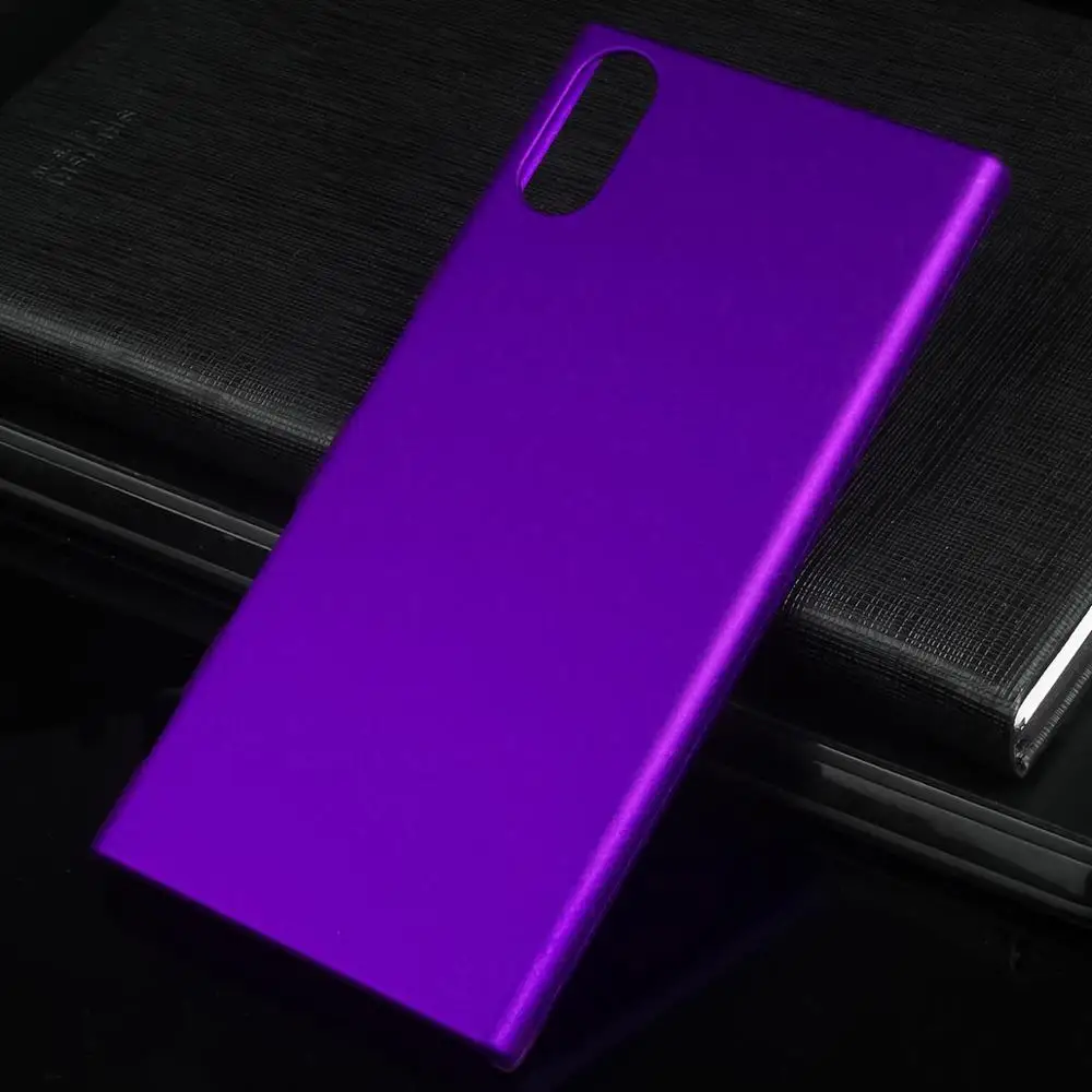 Пластик Coque СПС sony Xperia корпус Xzs для sony Xperia Xz Xzs s двойной F8331 F8332 G8231 G8232 телефона чехол-лента на заднюю панель - Цвет: Purple