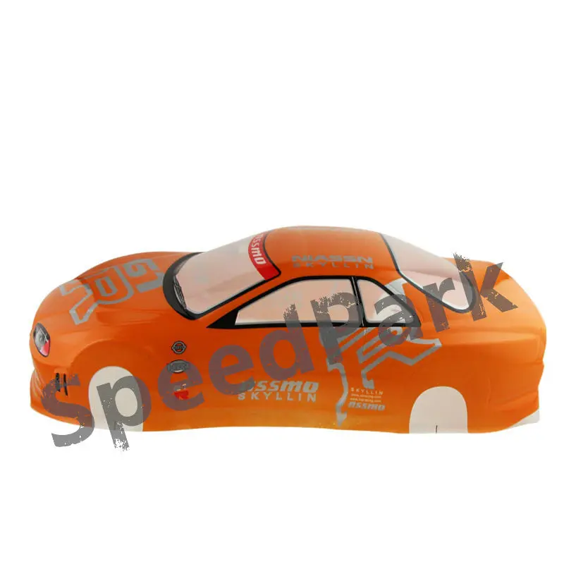 2шт Skyline GTR R34 синий/желтый/черный 1/10 1:10 ПВХ Окрашенный корпус 190 мм Колесная база