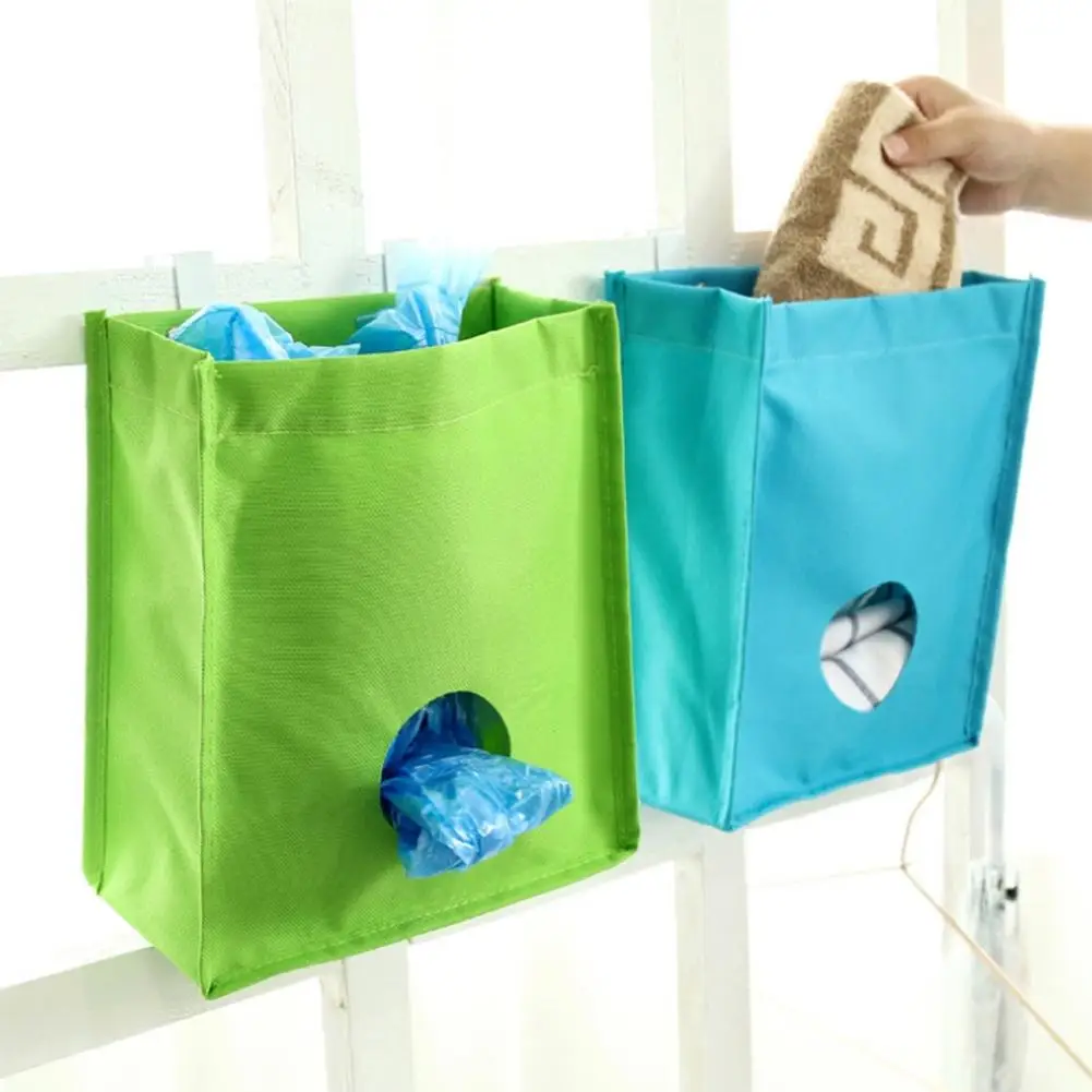 Adeeing Hanging Kitchen Storage Organizer Bag for Disposable Bag