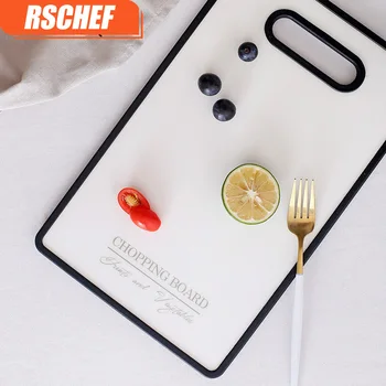 

1 piece Chopping White Blocks Kitchen Wood PP Food Plate Wooden Pizza Sushi Bread Whole Wood Tray Cutting Board