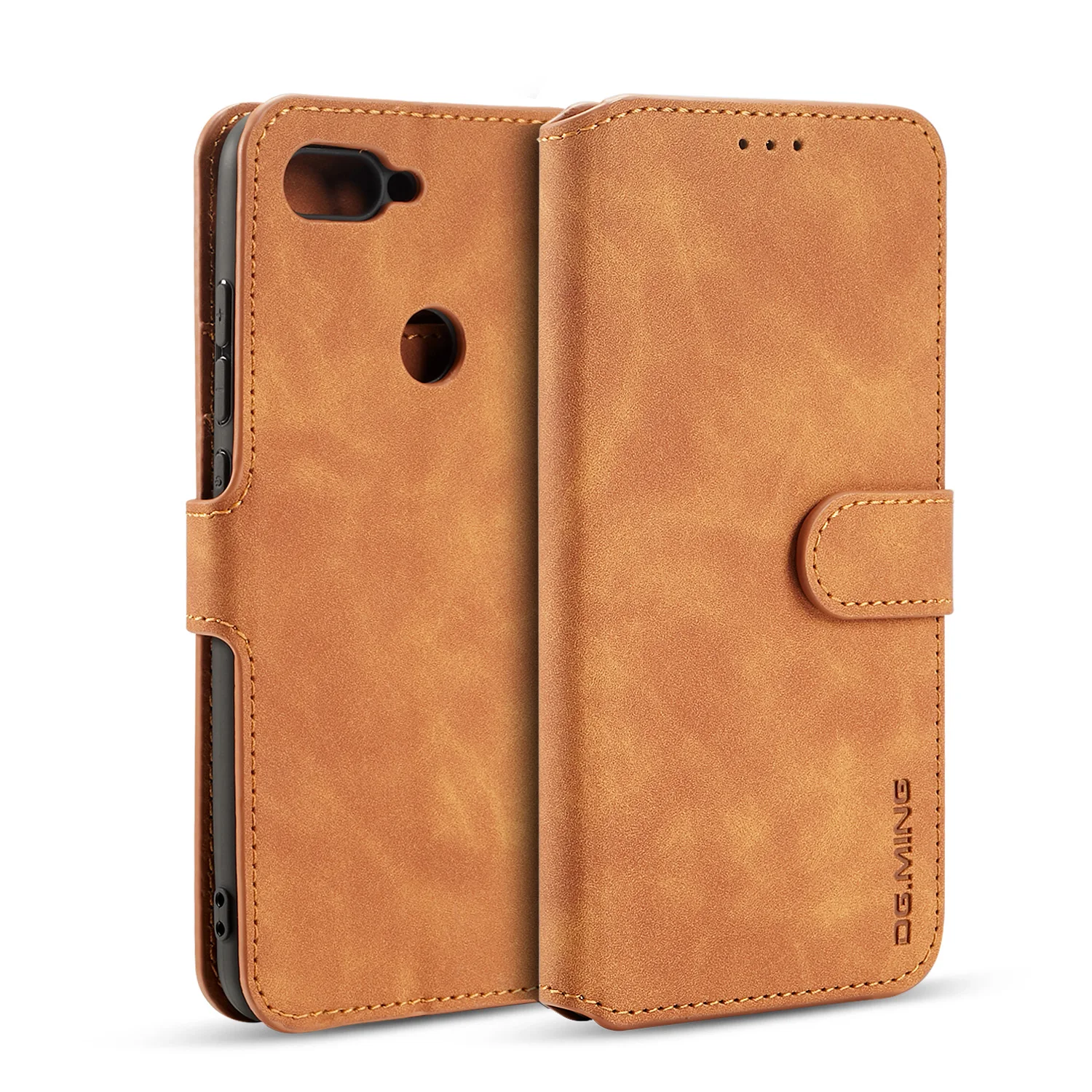 Чехол-книжка с подставкой для Xiaomi mi 8 Lite в стиле ретро из искусственной кожи, чехол-кошелек с отделениями для карт, полный противоударный чехол для mi 8 Lite
