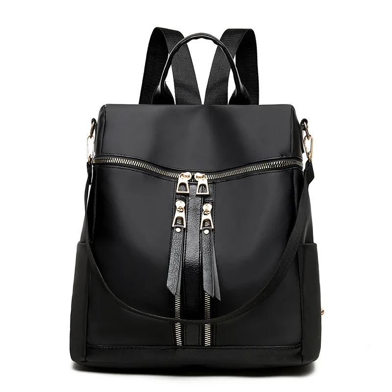 

Fashion Anti-theft Women Backpacks Solid School Bags For Teenage Girls Casual Bag Female Oxford Large Capacity Travel Pouch Gear