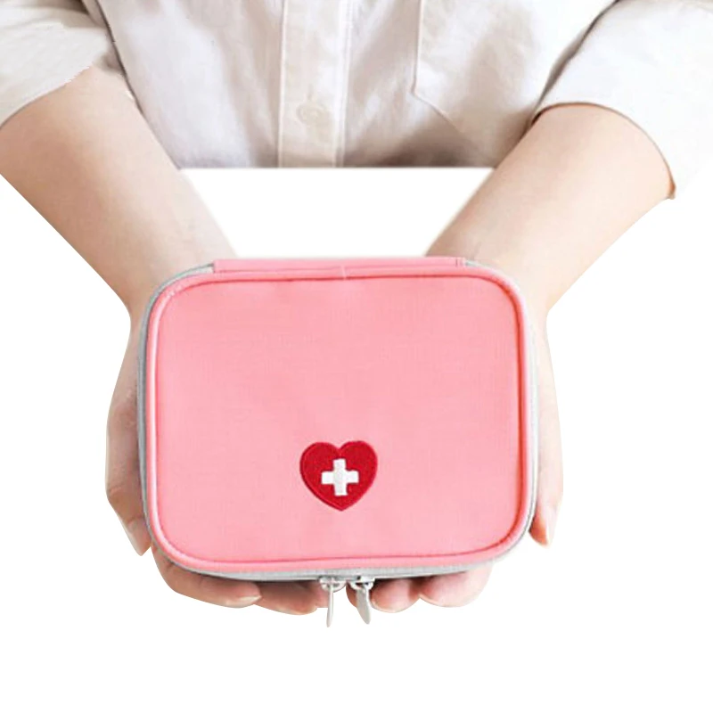 

JULY'S SONG Cute Mini Portable Medicine Bag First Aid Medicine Travel Bag Emergency Kits Organizer Pill Bag Travel Accessories