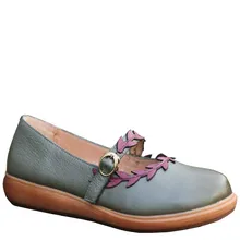 Женская обувь высокого качества; коллекция года; сезон весна-осень; обувь из натуральной кожи на низком каблуке; женские туфли-лодочки; обувь на танкетке; 2103