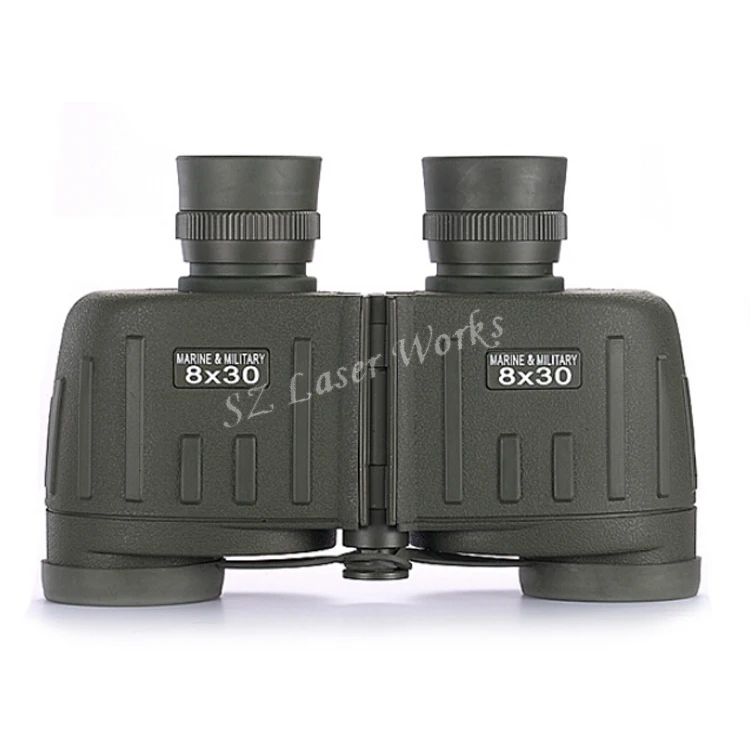 All-optical HD Waterproof 8X30 Military Binoculars Telescope With Range Finder For Hunting Filled With Nitrogen Free Shipping