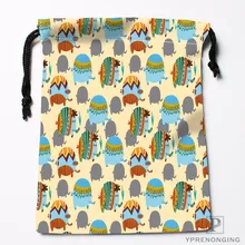 Пользовательские цирковой слон сумки на шнурке Печать Путешествия хранения мини мешок плавать Пешие прогулки игрушка мешок размер 18x22 см#180412-11-76