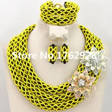 Нигерийской свадьбы Африканский шарик в нигерийском стиле костюм комплект ювелирных изделий ручной работы бусы комплект ювелирных изделий