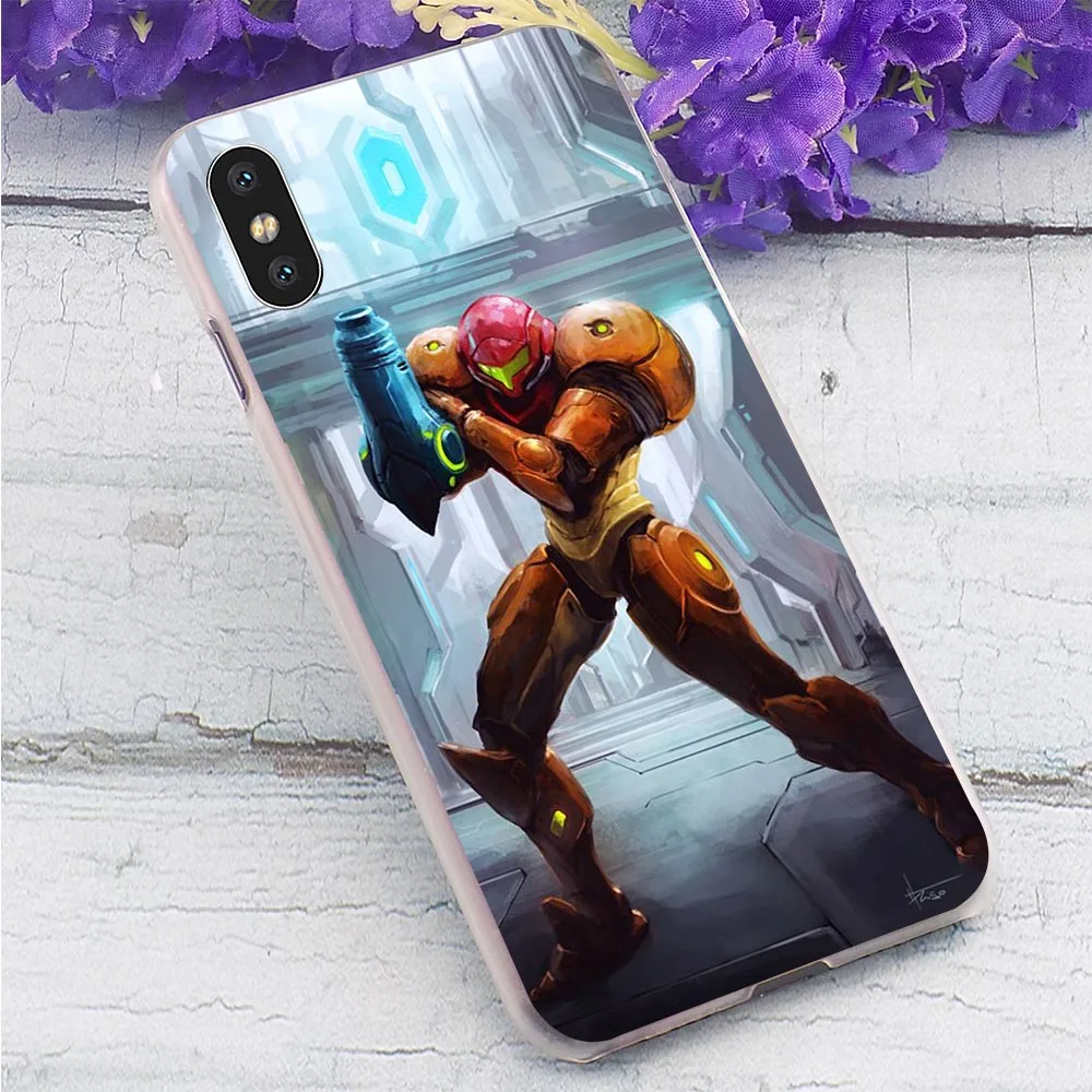 Жесткий чехол для телефона для iPhone 5 Samus Aran Metroid чехол для iPhone Xs Чехлы XR Xs Max 7 8 Plus 6 6S 5S SE