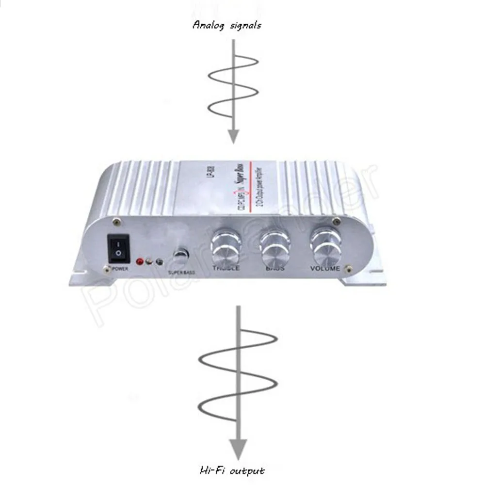 2,0 LP-808 канала 2X20 Вт RMS усилитель выходной мощности мини Hi-Fi аудио усилитель звука для автомобилей мотоциклов Лодка ПК MP3 DVD