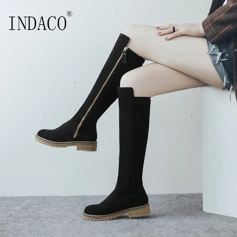 Boots Women Thigh High Boots 2019 Fashion Winter Boots Women 3.5cm