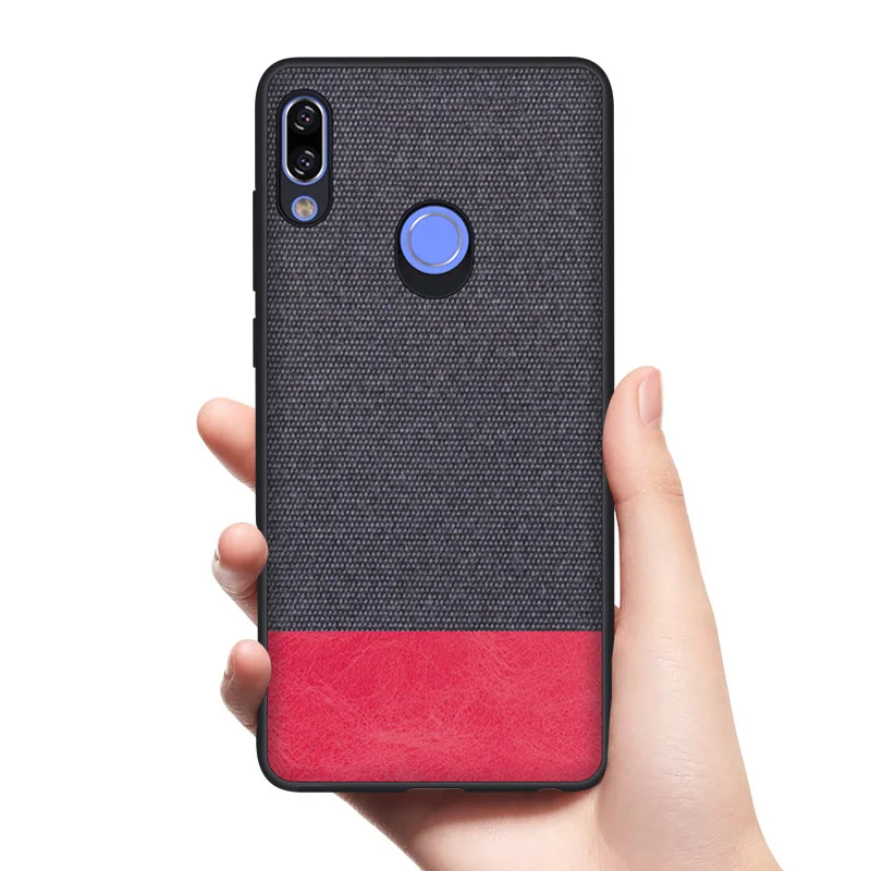 

For Lenovo K5 Pro Soft Tpu Edge Phone Cover For Lenovo K5 Pro S5 Pro Luxury Canvas Cloth Shockproof Back Case Fundas