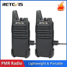 2pcs Mini Walkie Talkie Retevis RT22 2W UHF 400-480MHz VOX Scan CTCSS/DCS Dustproof Ham Radio Hf Transceiver Handy 2 Way Radio