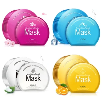 

6Pcs Face Mask Moisturizing Oil Control Anti-Aging Shrink Pores Sheet Facial Mask Cosmetics Moisturizing Mask skin care
