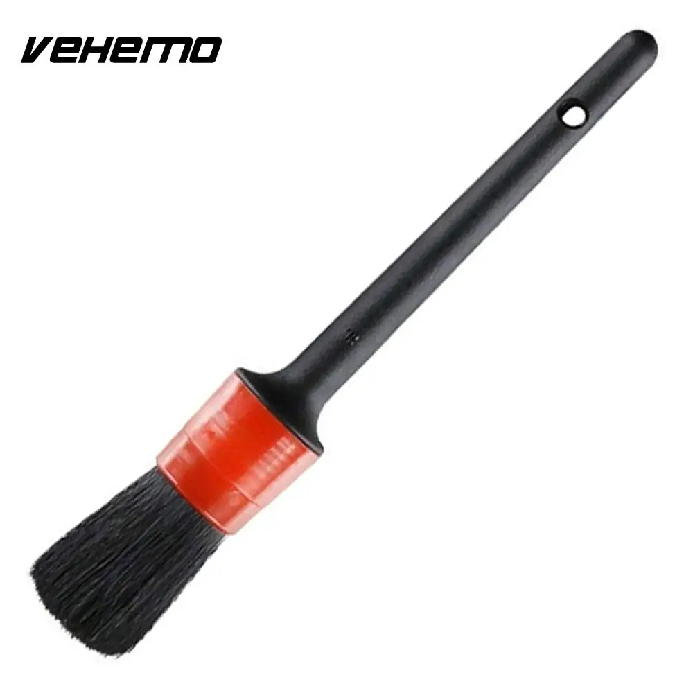 

VEHEMO ABS Black Auto Detailing Brushes Car Detailing Brushes Car Washing Tool Home Auto Portable Detailing Brushes Care Tool