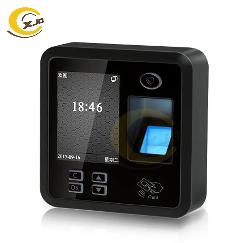 

XJQ Standalone Biometric Fingerprint RFID Card Door Access Control with Time Attendance Device support TCP/IP and USB download