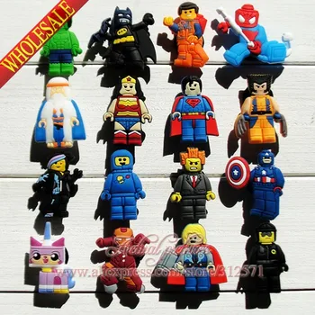 

16pcs/set Avengers Heroes PVC Shoe Charms Shoe Accessories Decoration Fit Bands Bracelets Croc JIBZ Shoe Buckles Ornaments