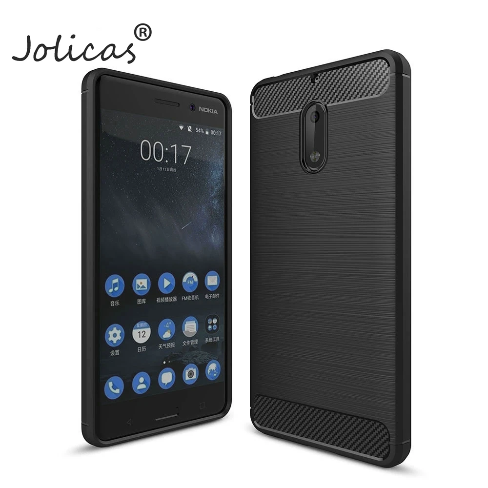 Best Phone Cases For Nokia 8 7 6 5 3 Case Cover Soft Carbon Fiber Silicone Mobile Back Cover Dirt Resistant Slim Coque Funda