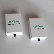 500 шт./лот, раздвижные коробки с логотипом, подарочные коробки для ювелирных изделий с бархатной пеной внутри