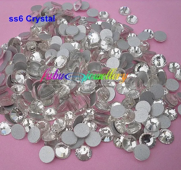 Бесплатная доставка! 1440 шт./лот ss6 (1.9-2.1мм) кристалл/Clear Nail Art Номера исправлений