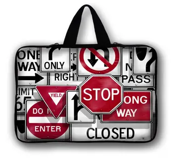 

Road Sign10" 10.1" Laptop Handle Bag Netbook Sleeve Case For Asus EEE Pad Acer Aspire One