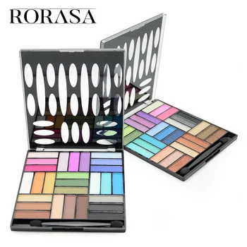 

27 Color Eyeshadow Palette Professional Shimmer Glitter Eye Shadow Makeup Palette with Brush Matte Nude Somkey Eyes Cosmetic Kit