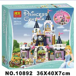 Блоки 10892 друзья Принцесса Золушка Мечта Замок, домик Конструкторы DIY образовательные игрушки для девочек