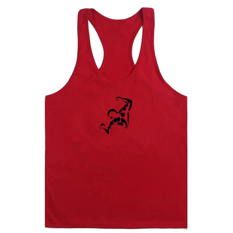 Хлопковая майка для тренажерного зала мужская без рукавов мальчиков одежда