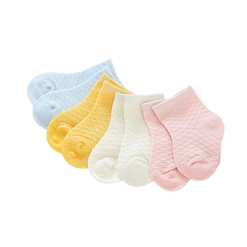 Diamond hollow out Baby Socks Newborn Boy Girl Summer Floor Socks Toddler Breathable Infant Cotton Blended Socks Elastic Comfortable (2)
