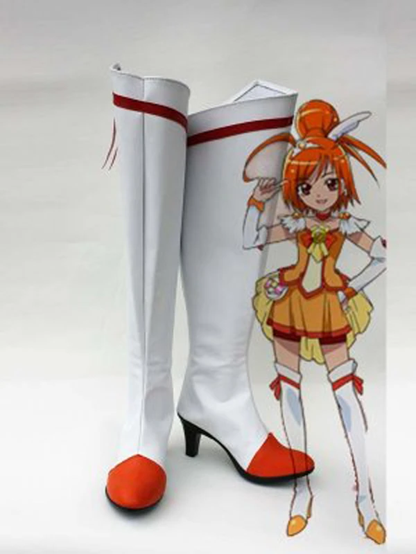 スマイルプリキュア日野あかね硬化サニーコスプレブーツ靴アニメパーティーコスプレブーツカスタムメイド大人女性のためのヒール靴 Custom Made Customes For Adultscustomes For Women Aliexpress