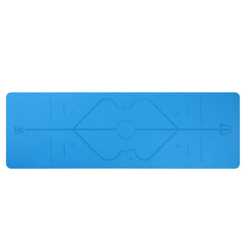 1830*610*6mm TPE Yoga Mat With Position Line Non Slip Carpet Mat For Beginner Environmental Fitness Gymnastics Yoga Mats