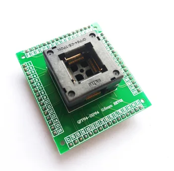 

QFP64 TQFP64 LQFP64 socket adapter IC test socket programmer qfp64 socket tqfp64 lqfp64