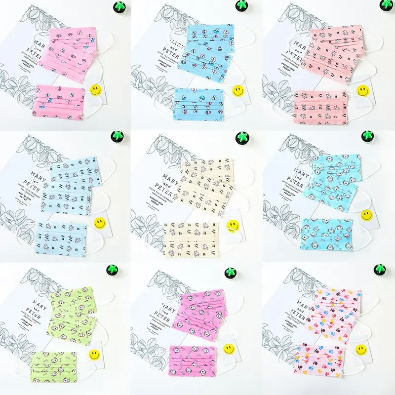 Nice 10pcs Kids Disposable Medical Mouth Face Mask Anti-Dust Cover
