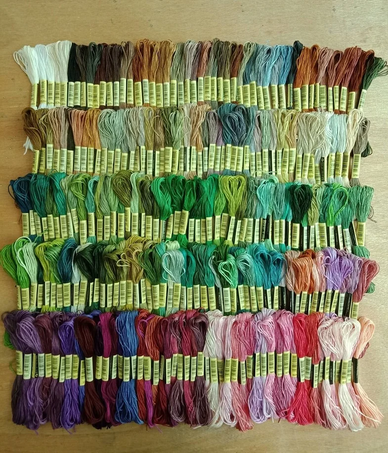 

CXC threads similar dmc color 10 pieces cross stitch threads / cross stitch embroidery thread / Custom threads colors 10