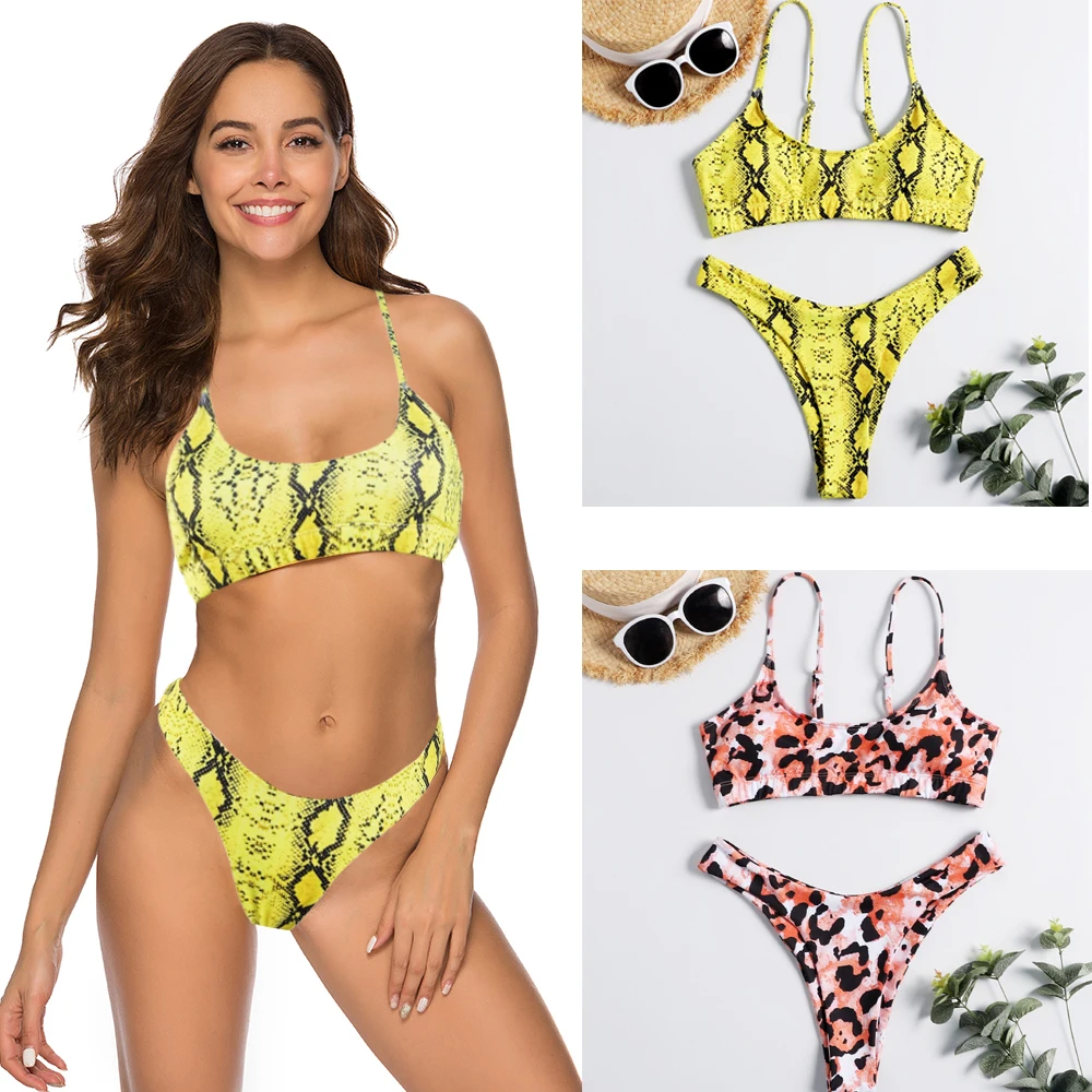 

Sexy leopard print bikini suit 2019 micro bikini suit launched thong than chini high waist swimsuit woman mini swimsuit woman