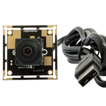

ELP OEM 170 degree Fisheye Lens Wide Angle Mini Cmos OV5640 5mp Autofocus USB Camera Module for Android ,Linux,Windows