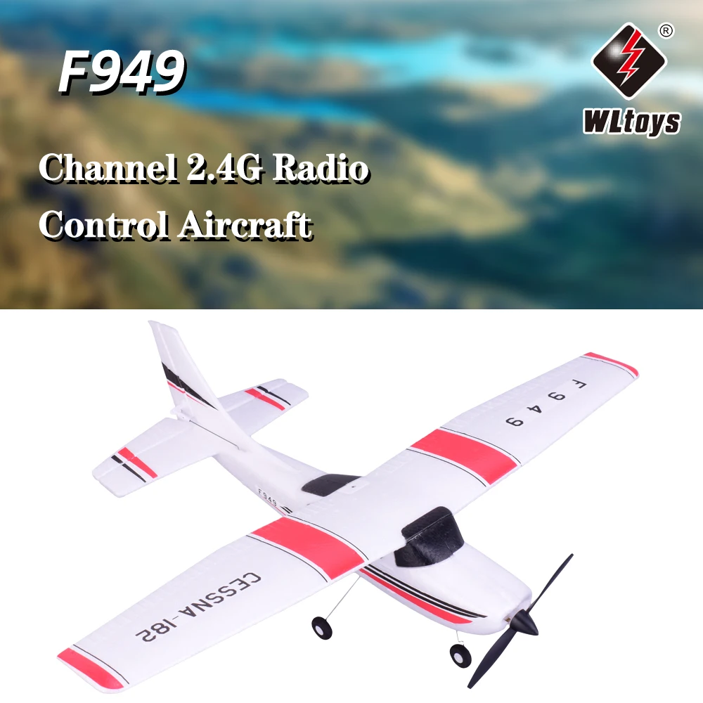 WLtoys F949 CESSNA-182 2,4G 3CH RC RTF авиационное Радио пульт дистанционного управления летательный аппарат с фиксированным крылом самолет открытый игрушки Дрон
