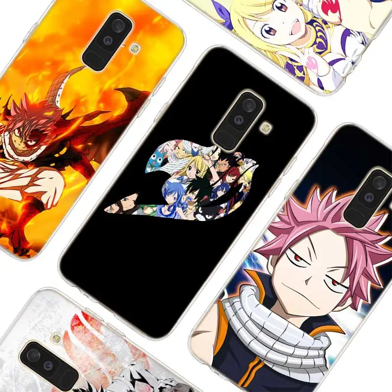

Transparent Soft Silicone Phone Case Fairy Tail Natsu For Samsung Galaxy A6 A8 Star A7 A5 A3 Plus 2018 2016 2017