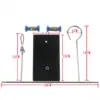 Portable 30cm retort stand iron stand with clamp clip laboratory ring stand educational equipment flask clamp ► Photo 2/2