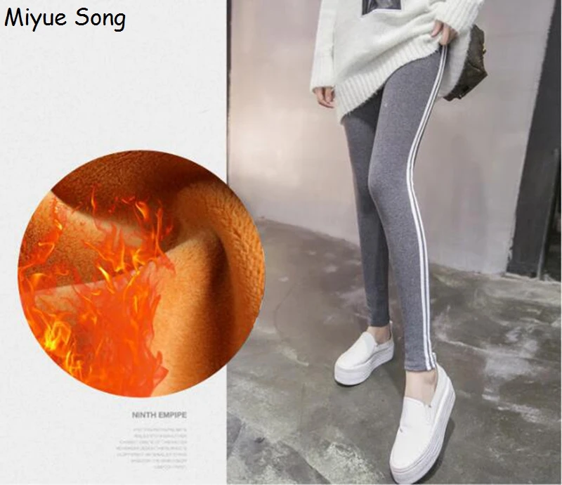 

Maternity Leggings Women Clothing High Waist Clothes Winter Leggings Thickened With Velvet Pregnant Women Trousers Warm Pants