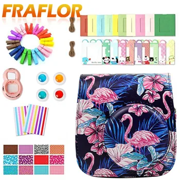 

Camera Accessories Flamingo Camera Case Bag Photo Frame Camera Stickers Wall Frame Clip with Rope for Fujifilm Instax Mini 8 9