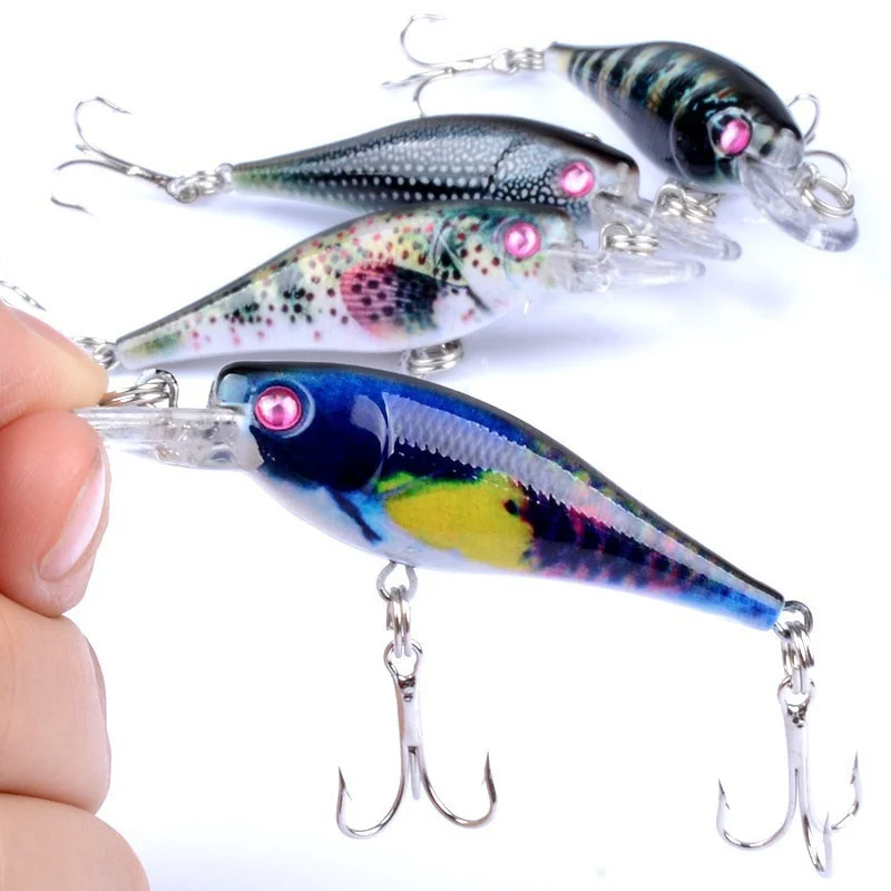 1pcs Artificial fake fishing bait Lulu Lure minnow 6.5cm/4.7g painted