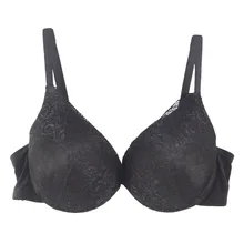 Женский бюстгальтер с подкладкой, кружевное нижнее белье с глубоким v-образным вырезом, 2 цвета, хорошее ощущение 32-38, B-C, № 1131