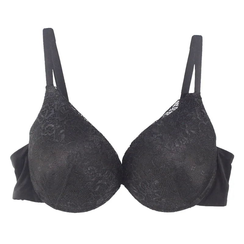 

Free Shipping 2018 Women Bra Padded bra Lace Deep "V" Push Up underwear 2 Color Good Feel 32-38 B-C NO.1131