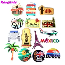 15 шт./компл. путешествия забавные детские игрушки стикер DIY багаж ноутбук скейтборд мотоцикл мобильный телефон водонепроницаемый стикер R420