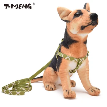 

T-MENG Dog Harness and Leash Set Adjustable Pet Dog Collar Chest Strap For Small Mediun Dogs Cat Leash Goods for Pet Accessories