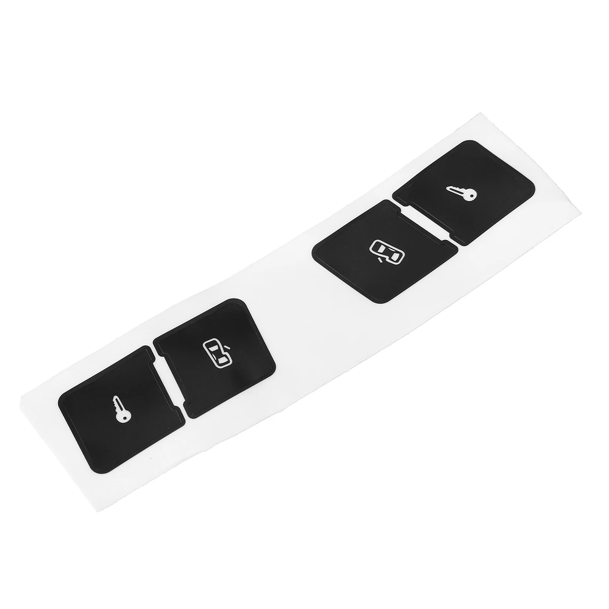 

Matte Black Car Door Lock Control Switch Button Repair Stickers Decals For Audi A3L Fixed Ugly Button Car Stickers