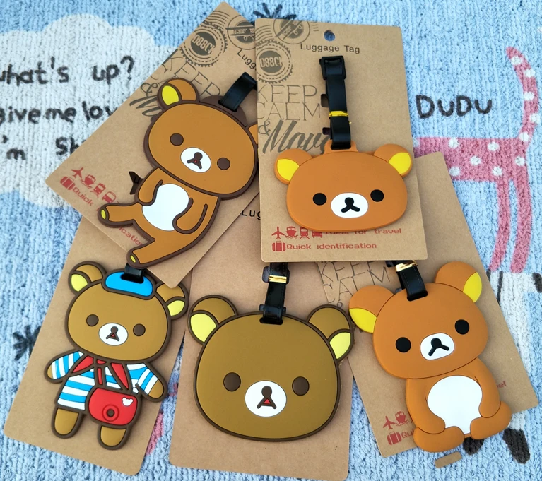 

IVYYE Rilakkuma Anime Travel Accessories Luggage Tag Suitcase ID Address Portable Tags Holder Baggage Label New