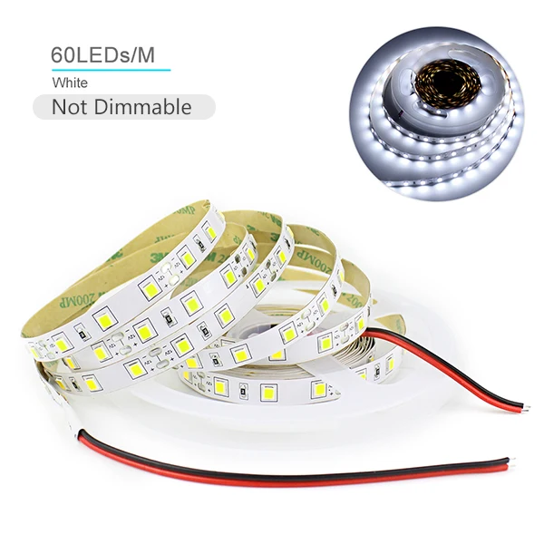 С регулируемой яркостью Светодиодные ленты 12V 4040 SMD Светодиодные ленты e 300 светодиодный 600 светодиодный сенсорный диммер переключатель 110 V-220 V 2A Питание для внутреннего Кухня светильник - Испускаемый цвет: 300LEDs White