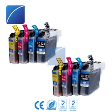 

ZhuhaiZH TECH 8pcs LC123 ink cartridge compatible for BR DCP-J132W/J152W/J172/J552/J752 MFC-J4110 J6520 J4710 J6920DW J870DW